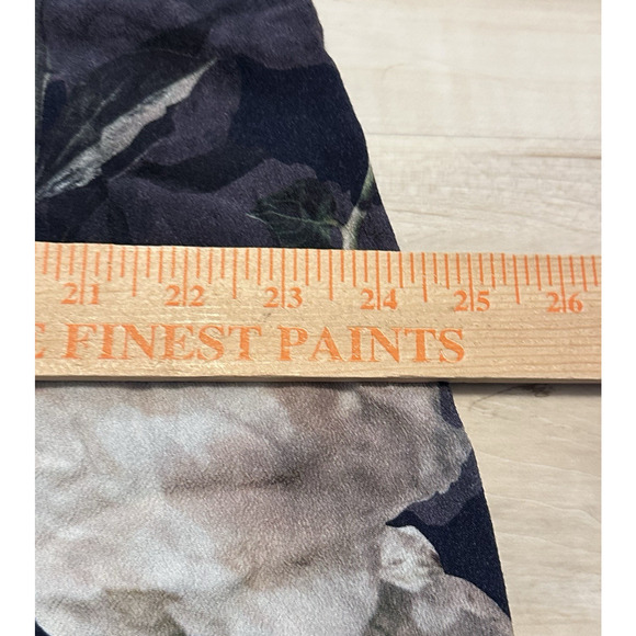 & Other Stories Women 12 Dress A-line V-Back Sleeveless Rose Print Mini Black - Picture 7 of 8